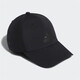 Adidas Baseball Cap Мужская шляпа повседневная классическая классическая бейсбольная крышка для защиты от солнца Комфортное твердое цвет EW4859 Черный черный S/M (54-56см)