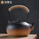 Gold inlaid jade teapot for boiling water and making tea, retro lifting beam electric ceramic stove, large capacity indoor rich water boiling kettle 850ML