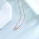 Chiba Jewelry 18k Gold Diamond Pendant New Sweet Little Heart Simple DIY Neck Jewelry for Girlfriend’s Birthday Gift 18K Gold Diamond Pendant/Rose Gold