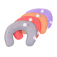 Tong Nian cervical vertebra hot water bag new neck protection charging hot water bag explosion-proof cervical vertebra electric heating treasure U-shaped hot compress shoulder neck U-shaped neck protection water bag gray