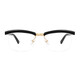 Sisyphus anti-radiation and anti-blue light flat glasses Tom Hardy same style big face glasses men's color changing computer eye protection myopia frame fat handsome black gold frame transparent film customized 1.74 imported lenses (above 800 degrees)