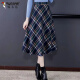 
Woodpecker with pocket wool wool autumn and winter new thickened plaid skirt mid-length high-waisted slim A-line skirt card red plaid skirt 686 (skirt length 75cm) thickened M Recommended 90-110Jin [Jin equals 0.5 kg]