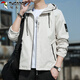 Woodpecker (TUCANO) Jacket Men's Autumn and Winter Jacket Men's Casual Workwear Hooded Jacket Loose Men's Khaki XL