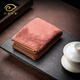 Miaolian Tianxiang high-end antibacterial thickened water-absorbent tea towel Kung Fu tea set tea cloth tea mat tablecloth professional high-end cover cloth S75-001B antibacterial tea towel coffee color