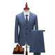 Peromon suit 70% wool Men's business formal casual suit wool suit light gray blue version A 185-please leave a message for the trousers size