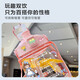 [JD Logistics] Big belly cup tons ton cup double drink straw cup large capacity new summer fashion cup 1300ml 1 piece white free random sticker + strap