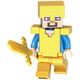 Gu Xin compatible with the Minecraft World Series Predator assembled doll building block toys single minifigure children's toys yellow 1585 slime
