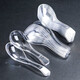 MULTIPOTENT disposable 20ml crystal spoon dessert spoon Chinese porridge spoon spoon plastic small rice spoon 20 pieces Jia Shengya series