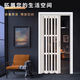 Jinkaidun kitchen aluminum alloy folding door partition door simple no lower rail invisible soundproof bedroom bathroom custom sliding door white
