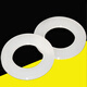 Strong bow corrosion-resistant, strong acid and alkali resistant PVDF hexagonal plastic nut MM20 plastic PVDF gasket plastic flat pad M flat pad 10 pieces