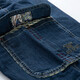 Jeep Spirit Jeep Denim Shorts Hombres Mid-Wists Mid-Pants Mid-Pants Mid-Pants Pantalones de cultivo informales Summer NUEVO Producto 753 Blue oscuro 34