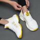 Wanmando zapatos para hombres de gran tamaño extra de gran tamaño 46 deportes y zapatos casuales para hombres 47 zapatos de papá 48 zapatos de malla transpirable 49 zapatos para correr 9902 negro 38