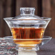 Variable large transparent glass tureen Kung Fu tea set Sancai tea cup tea cover set single heat-resistant tea bowl 200ml glass tureen