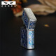 
ZORRO Zorro second-generation lighter kerosene smoked blue Tangcao silver blue Dragon Year new gift box copper machine creative boyfriend gift Second-generation flat-head silver blue Tangcao Z2-5008D official gut
