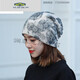 
BKQU [Light, breathable, non-sultry] White-haired and bag-head hat for women's spring and autumn thin pull-out hat bald hat ink and wash gray breathable tulle + same price ++ color required no notes
