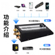 阿音音量控制器无源前级专业音频调音台精准音量调节RCA无损耗输出音箱功放MC200 黑色 官方标配