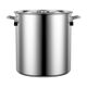 Commercial extra thick stainless steel barrel round barrel household large capacity soup pot water storage barrel oil barrel stewed meat pot stall soup barrel thickened soup barrel 40*50