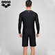Arena arena traje de baño para hombres diseño de manga larga protección solar surf de altura alta y cómoda traje de baño top 5010 negro l