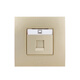 
Switch socket panel steel frame is made of Yipin Gold, one open, two open, light open, three holes, 16A package, dual computer, one open, dual control with wire au13553-pg