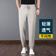 Woodpecker High Elasticity Men's Pants Ice Silk Sports Trousers Men's Summer Thin Harem Pants Loose Casual Pants Men's Pants Quick-drying Ice Silk Medium Gray M Recommended 105-126Jin Jin equals 0.5 kg to wear
