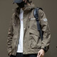Romon Jacket Men's New 2024 Spring and Autumn Work Jacket Men's Autumn Fashion Brand Spring and Autumn Large Size Casual Men's Clothes 1502 Black Jacket 2XL Size