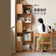 Genji Muyu solid wood bookshelf modern simple floor-to-ceiling locker corner locker living room corner bookcase solid wood color 0.45 meters