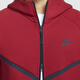 耐克（NIKE）官方男子连帽衫秋季卫衣针织休闲叠搭舒适拉链口袋HV0950 687健身红/黑 L