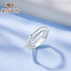 Caibai Jewelry Platinum Ring Pt950 Platinum Association Fashion Personality Irregular Geometric Ring Priced BJ Platinum Ring About 3.68g No. 11