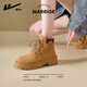 
Huili Martin boots for women 2025 new spring and autumn British style versatile women's shoes thick sole hiking short boots work yellow boots yellow brown - wear-resistant and kick-free 38
