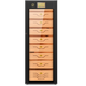 Bulldog cigar cabinet constant temperature and humidity, ammonia removal fingerprint lock control wet eggplant password lock energy-saving WiFi remote control VC428 Divine Dog PLUS cedar wood moisturizing naked breeding imported home VC528 Divine Dog PLUS fingerprint lock + height 1.79 meters black