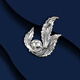 Marco Bizzarri brand light luxury pearl dancing leaf brooch women's luxury brooch high-end women's pearl corsage exquisite suit accessories anniversary gift to girlfriend and wife