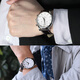 Adaptado a Tissot T063 Correa de cuero genuina 1583 Junya T063610 T063617 T0637A Hombres y mujeres Correa de 20 mm White White alambre sin hebilla de 20 mm