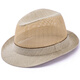 Middle-aged and elderly hat men summer top hat sun hat cool hat casual outdoor mesh summer dad breathable straw hat grey 56 cm