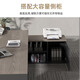 Han and Tang Dynasty Shuangsheng office desk and chair combination boss table commercial simple modern executive desk manager single table president office table gray walnut total length 160 + desktop width 80