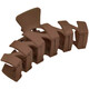 Xiangwan Korean internet celebrity simple hair clip grab clip for female large shark versatile clip available in all seasons Coffee color clip