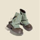 Fan Xiaoru Jeans Beinstiefel 2024 neue kurze Stiefel Dicke Sohle Martin Stiefel Retro Britische Stapelstiefel Hochdarmte Western Denim Stiefel Blau 37