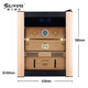 SILIWERE cigar cabinet constant temperature and humidity cigar cabinet custom cigar cabinet 560H high rose gold LCD WiFi alcohol 56L exclusive version