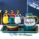 Qipai Nordic Water Cup Tea Cup Set Home Hospitality Cup European Coffee Cup Complete Set Home Ceramic Water Set Tea Set Afternoon Tea Tea Set 416 Gift Box