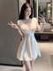 
Luzhan Chunxia Extra Large Size 300 Jin [Jin equals 0.5 kg] Fat mm nightclub style V-neck slim hot girl short-sleeved dress covering belly short skirt Black XL Recommended 120-150 Jin [Jin equals 0.5 kg]