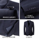 Shanshan Suit Men's Four Seasons Business Casual Suit Jacket Slim Groom Wedding Dress Solid Color Formal Suit Suit Navy (No Vest) XL 180/96A(50)