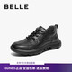 BELLE BELLE Belle Group Shoes Men's Shoes 2024 Outdoor Casual Walking Shoes Men's Comfortable Thick-soled Dad Shoes Business Sports Shoes Black 42