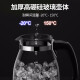 KAMJOVE health pot tea boiler spray tea boiler white teapot black teapot office household steam teapot 1L black with two small tea cups