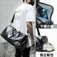 Brahman Sac à bagages d'épaule Bag de voyage humide et sec pour homme de fitness portable Sac de fitness à distance courte du corps cross-body noir grande taille (avec humide et sec)
