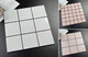 XMSJ small white brick bathroom kitchen wall tiles ceramic mosaic tiles toilet bathroom floor tiles restaurant nine-grid tiles 9715M lemon yellow 300*300 price per square meter unit price