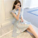 UWKKP Qi. ROBE Women's Clothing 2024 Summer Motorement Edition Cheongsam A-Line Dress Femen's Spring Style Celebrity Temperament Lady Picture Color 9731# S Cuerpo 160 recomendado 80 a 90 Jin [Jin iguala 0.5 kg]