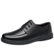 Dragonfly Brand Chaussures pour hommes Chaussures en cuir masculin Nouveau style Houstable Business Men's Casual Casual-Layer Cowhide Cuir One Foot Chaussures Lazy Chaussures Daddy Men 6627 noir 39