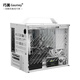
Qiaomei Gaumey Qiaomei matx chassis small host portable and portable DIY case office gaming chassis desktop USB3.0sfx/atx power supply full-height graphics card white M3 M3 metal side panel black + Limin Color Light 121225 fan *2