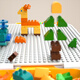 Feelo compatible avec LEGO grande particules assemblé blocs de construction jouets pour enfants, garçons et filles cadeaux d'anniversaire 55 particules animaux