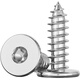 Fengji 304 stainless steel flat head hexagonal self-tapping screws large flat head ultra-thin head screws low-head round head self-tapping screws M6*30-5 pieces