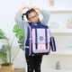 Mo Peng Japanese elementary schoolbag girl in grades 1-3-6, large capacity reduction and spine protection British campus Korean version children's back 1047 black gray grade 3-6